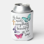 Bibel Verse Cross Ecclesiastes ECC-Skripte Dosenkühler (Kanne Vorderseite)