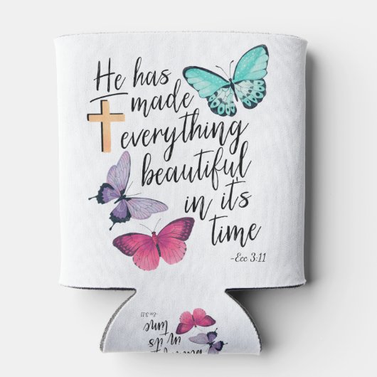 Bibel Verse Cross Ecclesiastes ECC-Skripte Dosenkühler (Rückseite)