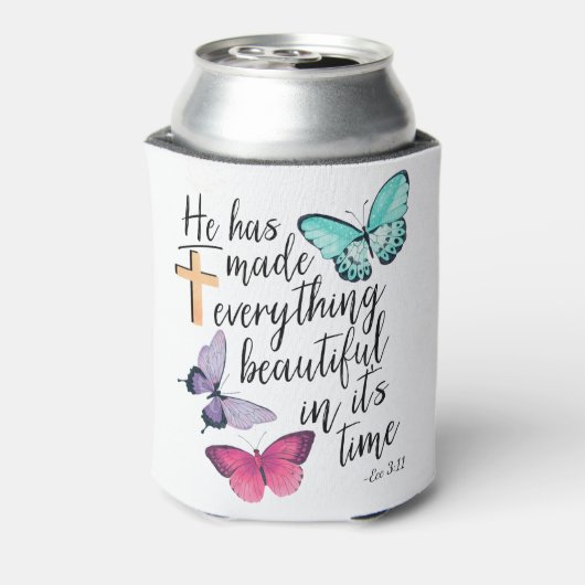 Bibel Verse Cross Ecclesiastes ECC-Skripte Dosenkühler (Kanne Rückseite)