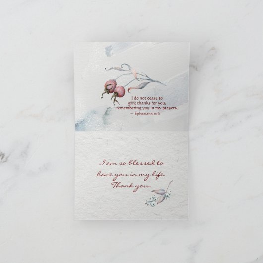 Bibel Verse Ephesianer 1:16 Danke für euch, (Innenseite)