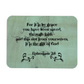 Bibel Verse Ephesians 2:8 Magnet (Horizontal)