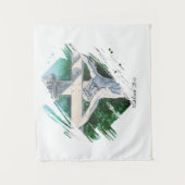 Bibel Verse Er ist der Risen Glaube Wandteppich (Vorderseite)