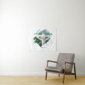 Bibel Verse Er ist der Risen Glaube Wandteppich (Beispiel (Horizontal))