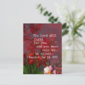 Bibel Verse Exodus 14:14 Postkarte (Stehend Vorderseite)