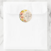 Bibel Verse Floral Round Aufkleber (Tasche)