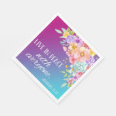 Bibel Verse Floral Square Napkins Serviette (Ecke)