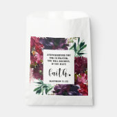 Bibel Verse florales Geschenk Gefallen Tasche Geschenktütchen (Vorderseite)