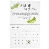Bibel Verse Gebet florale Custom Kalender (Mär 2027)