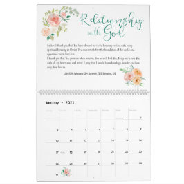 Bibel Verse Gebet florale Custom Kalender