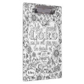 Bibel Verse Girly Hand Letter Schrift Blauer Klemmbrett (Rechts)