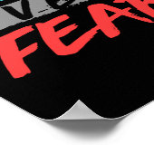 Bibel Verse Glaube über Angst Gott Poster (Ecke)