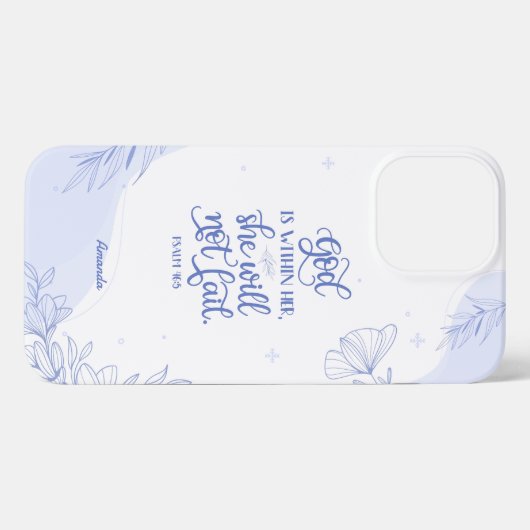 Bibel Verse Gott ist in ihr iPhone Hülle (Rückseite (Horizontal))