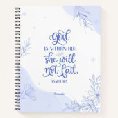 Bibel Verse Gott ist in ihrem Geschenk für sie Notizblock (Vorderseite)