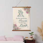 Bibel Verse Holz Topped Wall Tapestry Wandteppich Mit Holzrahmen (Schlafzimmer)