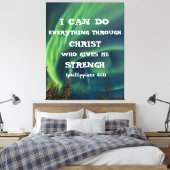 Bibel Verse Inspiration Zitat Northern Lights Leinwanddruck (Insitu (Schlafzimmer))
