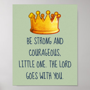 Bibel Verse Inspiriertes Kronenplakat Poster