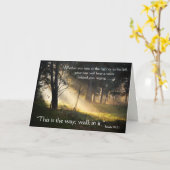 Bibel Verse Isaiah 30:21 Grußkarte Karte (Gelbe Blume)