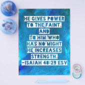 Bibel Verse Isaiah 40:29 Flyer (Einzeln)