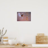 Bibel Verse Isaiah 40:31 mit Bird Motivierend Poster (Küche)