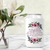 Bibel Verse Isaiah 40 Pink Floral Dosenkühler