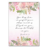 Bibel Verse Isaiah Card Tischnummer (Vorderseite)