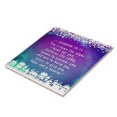 Bibel Verse Jeremiah 29:11 Weihnachtsdorf Fliese (Seite)