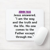 Bibel-Verse - John-14:6 Mousepad (Mit Mouse)