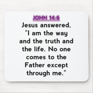 Bibel-Verse - John-14:6 Mousepad