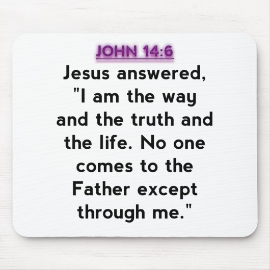 Bibel-Verse - John-14:6 Mousepad (Vorne)