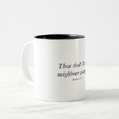 Bibel Verse Kaffeetasse (Vorderseite Links)