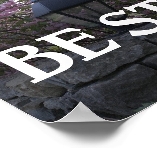 Bibel Verse Kirsche Blüten Poster (Ecke)