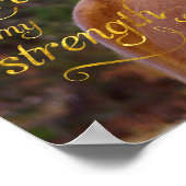 Bibel Verse Lächeln Kastanienpferd Poster (Ecke)