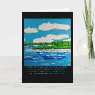 Bibel-Verse: Markieren Sie 14:62 PedagogyGreetings Karte