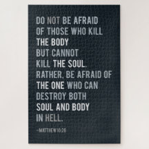 Bibel Verse Matthew 10:28 Fürchten Zitat