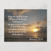 Bibel Verse Memory Card Römer 15:13 Postkarte (Vorderseite)