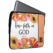Bibel Verse Monogram Laptop Sleeve (Vorne Rechts)
