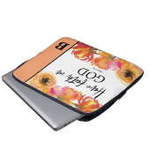 Bibel Verse Monogram Laptop Sleeve (Vorne Knopf)