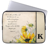 Bibel Verse Monogram Laptop Sleeve (Vorderseite)