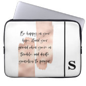 Bibel Verse Monogram Laptop Sleeve (Vorderseite)
