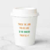 Bibel Verse Paper Cup Psalm 92:2 Pappbecher (Vorderseite)