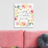 Bibel Verse Philippianer 2:13 Stretchierte Leinwan Leinwanddruck (Insitu (Wohnzimmer))