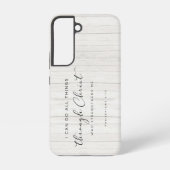 Bibel Verse Philippianer 4:13 Ich kann alles tun Samsung Galaxy Hülle (Rückseite)