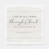 Bibel Verse Philippianer 4:13 Ich kann alles tun Serviette (Vorderseite)