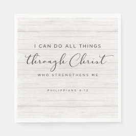 Bibel Verse Philippianer 4:13 Ich kann alles tun Serviette