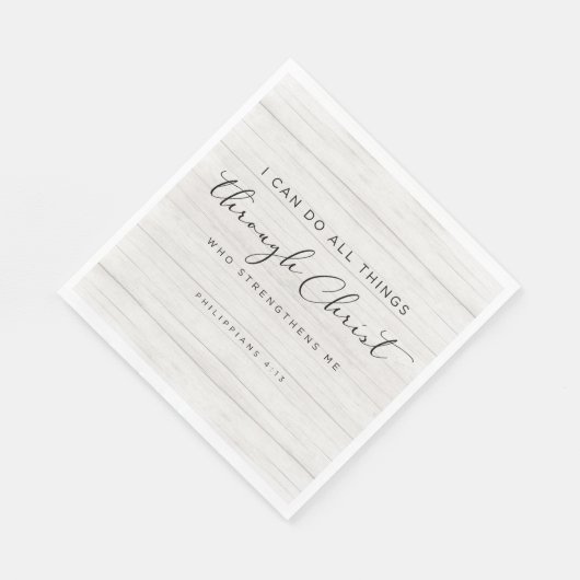 Bibel Verse Philippianer 4:13 Ich kann alles tun Serviette (Ecke)