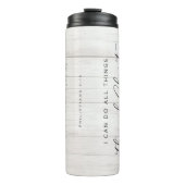 Bibel Verse Philippianer 4:13 Ich kann alles tun Thermosbecher (Vorderseite)