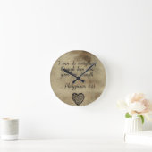 Bibel Verse Philippianer 4:13 Runde Wanduhr (Zuhause)