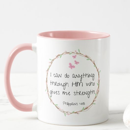 Bibel Verse Philippianer 4:13 Tasse