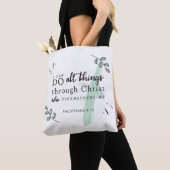 Bibel Verse Philippianer 4:13 Tote Tasche (Von Nahem)