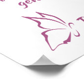 Bibel Verse Psalm 100 Serve der Herr Poster (Ecke)